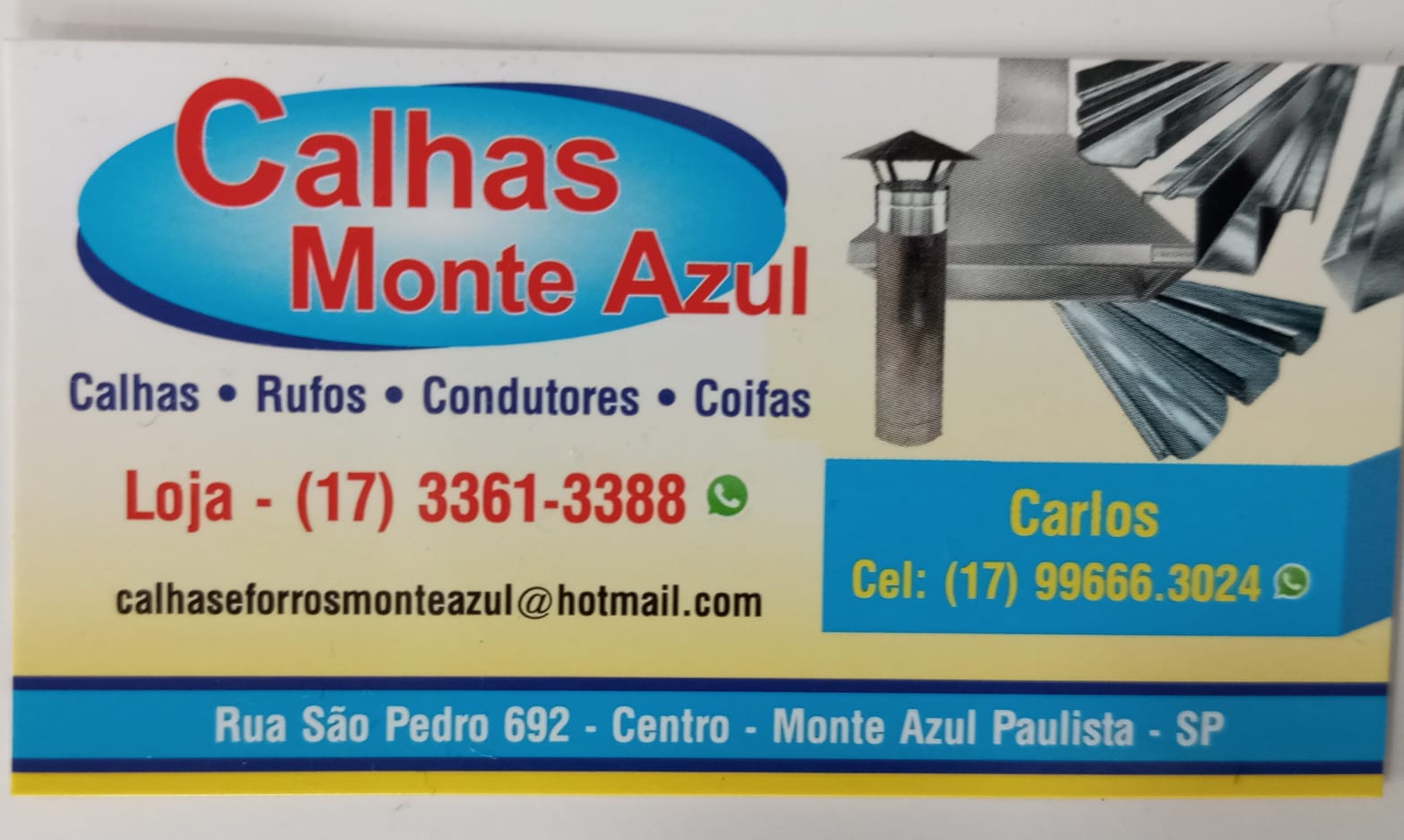 calhas monte azul atras